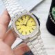 New Patek Philippe Nautilus Lemon Dial Diamond bezel Watch (3)_th.jpg